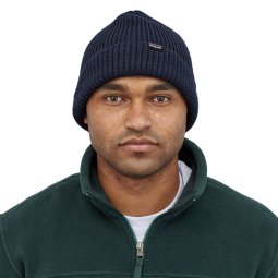 Patagonia Fishermans Rolled Beanie Navy Blue Frontansicht