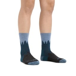 Darn Tough Treeline Micro Crew Socke Damen Blue im EInsatz