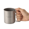 Soto Titanium Mug 450 mit großzügigen, bequemen Griffen