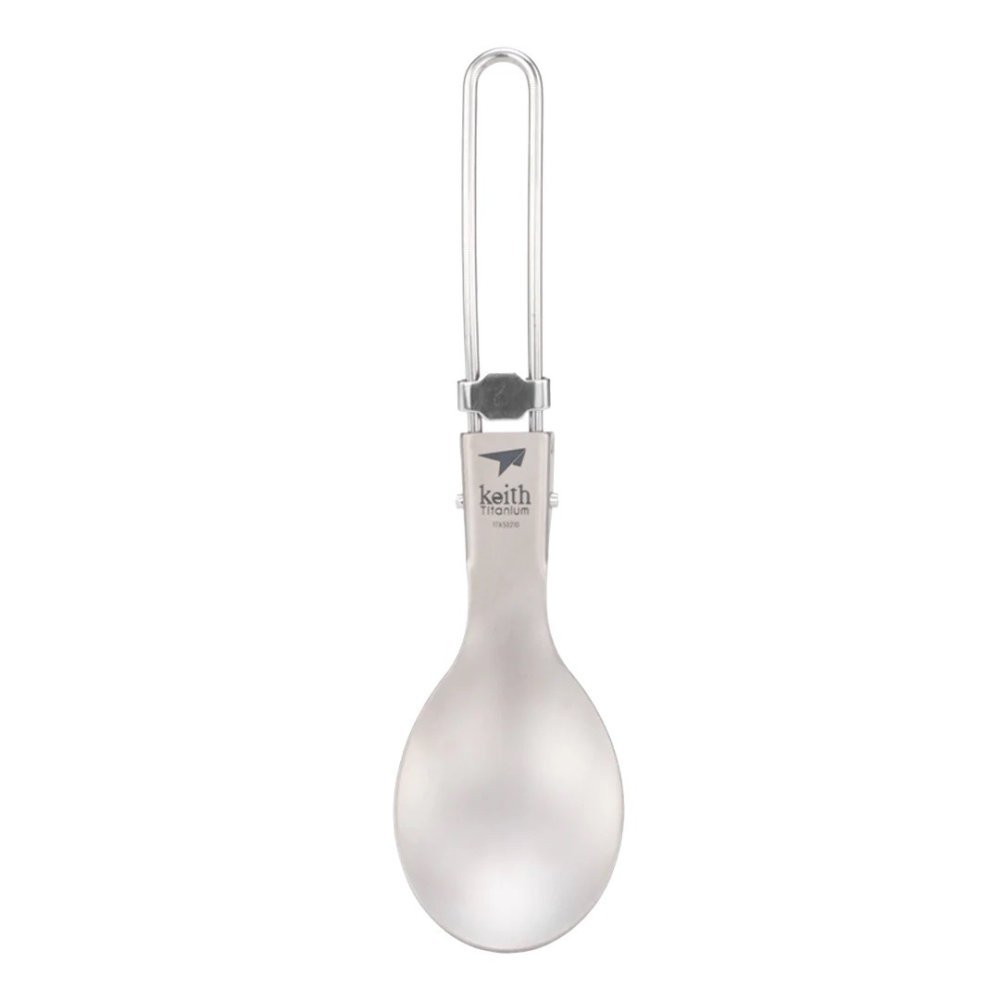 Keith Titanium Folding Spoon Small ausgeklappt