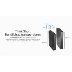 Nitecore NB20000 Powerbank Gen 3 mit kürzeren Maßen als ihr Vorgänger