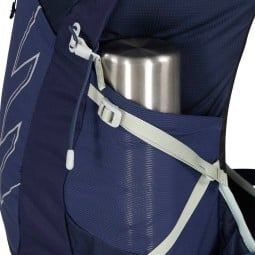 Osprey Talon 22 Tagesrucksack Ceramic Blue mit elastischen Seitentaschen