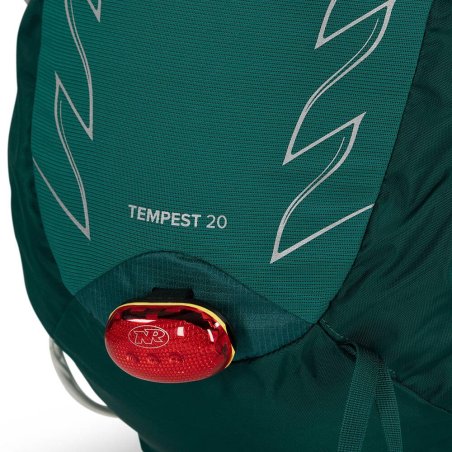 Osprey Tempest 20 Tagesrucksack Jasper Green mit Halterung für Lampe (nicht enthalten)