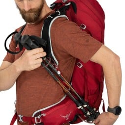 Osprey Talon 36 Wanderrucksack mit Trekkingstock-Halterung an der Seite
