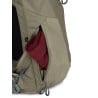 Osprey Metron 22 Tagesrucksack Tan Concrete mit elastischer Reißverschlusstasche an einer Seite