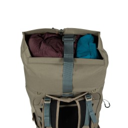 Kompressionsgurt am Osprey Metron 22 Tagesrucksack Tan Concrete