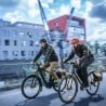 Steinkauz Pedalist Herren Fahrradjacke im Einsatz