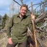 Waldkauz Grimbart Lodenhemd Oliv im Einsatz