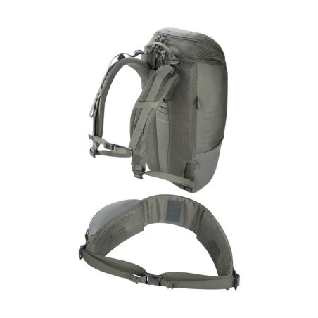 Tatonka EDC Pack 30 BC Tagesrucksack und Hüftgurt übereinander abgebildet