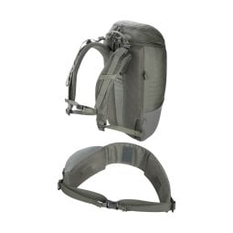 Tatonka EDC Pack 30 BC Tagesrucksack und Hüftgurt übereinander abgebildet