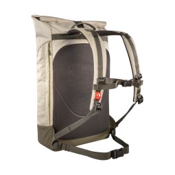 Rückseite Tatonka Grip Rolltop Pack Laptop Rucksack Brown Rice Curve