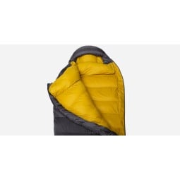 Mountain Equipment Helium GT 400 Daunenschlafsack geöffnet