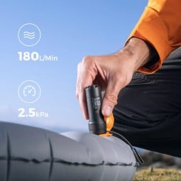 Leistung der Flextail Zero Pump Luftpumpe