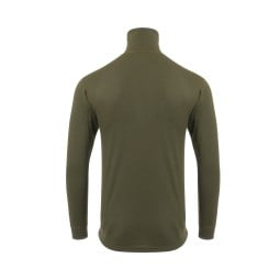 Aclima Woolterry Polo Wollpullover Rückseite Olive Night