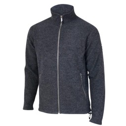 Ivanhoe of Sweden Bruno Full Zip Wolljacke Graphite Marl