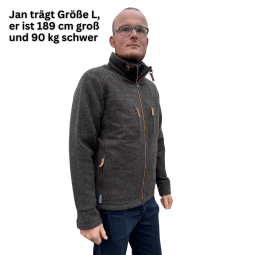 Steinkauz Lodenfleecejacke Kragenhuber