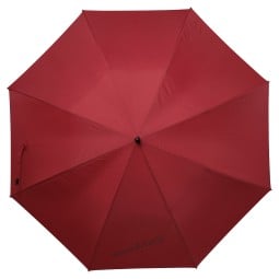 Montbell O.D. Umbrella 60 von oben betrachtet, beispielhaft in Rot