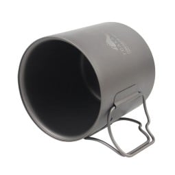 TOAKS Titanium Cup 450 Double Wall liegend