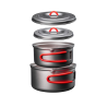 Evernew Ti U.L. Pot Set 600 & 900 genestet