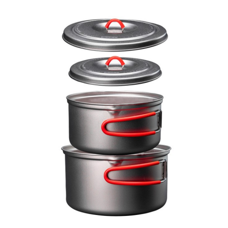 Evernew Ti U.L. Pot Set 900 & 1300 genestet