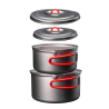 Evernew Ti U.L. Pot Set 900 & 1300 genestet