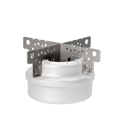 Evernew Ti Trivet Topfstand beispielhaft mit Spiritusbrenner abgebildet (nicht enthalten)