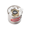 Evernew Ti Ultralight Deep Pot 900 beispielhaft mit 230 g Kartusche befüllt (nicht enthalten)