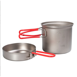 Evernew Ti Ultralight Deep Pot 900 beide Teile nebeneinander