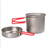 Evernew Ti Ultralight Deep Pot 900 beide Teile nebeneinander