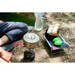 Evernew Ti Ultralight Pot 0,6L im Einsatz