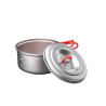 Evernew Ti Ultralight Pot 0,6L mit Deckel daneben
