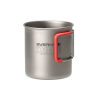 Evernew Ti Mug FH Titantasse 400ml mit eingeklappten Griffen