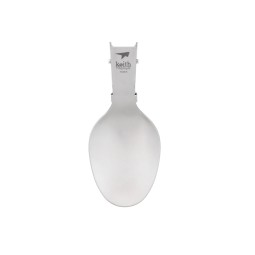 Keith Titanium Folding Spoon Breit zusammengefaltet