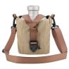Keith Titanium Cantene Feldflasche mit Becher in Tasche gepackt