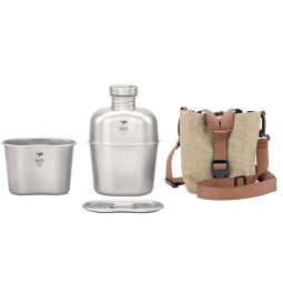 Keith Titanium Cantene Feldflasche mit Becher Ti3060