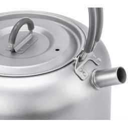 Detailansicht Deckel und Tülle am Keith Titanium Kettle 1,5 L