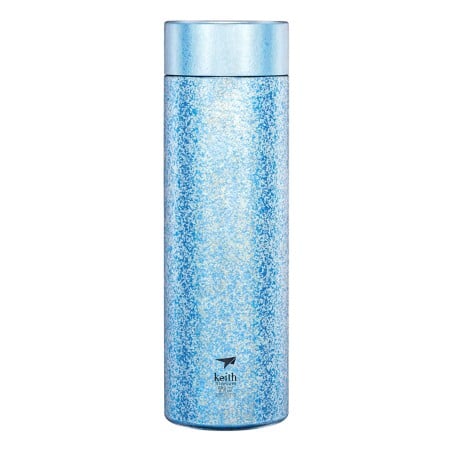 Keith Titanium Vacuum Bottle 280ml Blau