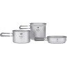 Keith Titanium Topfset 1200ml mit Pfanne mit unterschiedlich großen Töpfen
