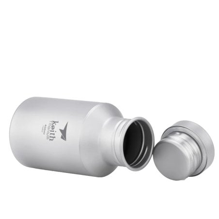 Keith Titanium Sport Bottle Trinkflasche 400ml mit offenem Deckel