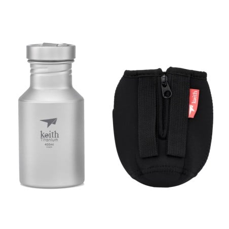Keith Titanium Sport Bottle Titan Trinkflasche 400ml Ti3030