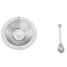 Keith Titanium Kaffeetasse mit Zubehör Ti3601 Ansicht Untertasse und Löffel