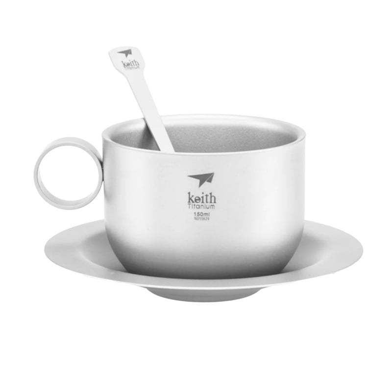 Keith Titanium Kaffeetasse mit Zubehör Ti3601 Keith Titanium Kaffeetasse mit Zubehör Ti3601