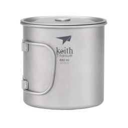Keith Titanium 650ml Topf Ti3208 mit eingeklappten Griffen