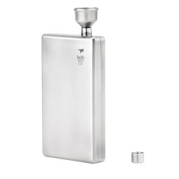 Keith Titanium Pocket Flask Flachmann 200ml Ti9307 mit aufgesetztem Trichter