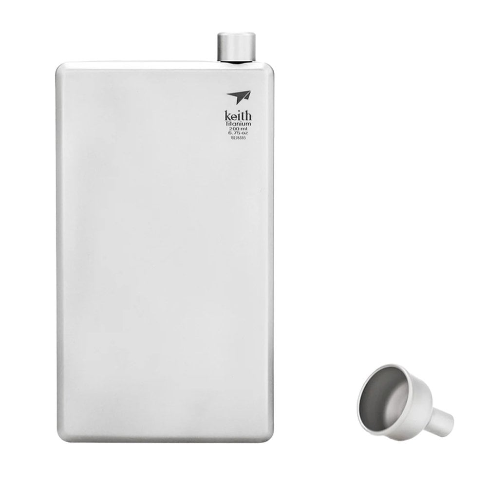 Keith Titanium Pocket Flask Flachmann 200ml Ti9307