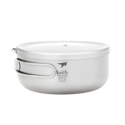 Keith Titanium Lunch Box 800ml Ti5327 mit Klappgriffen