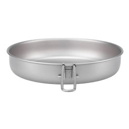 Keith Titanium Fry Pan Ti6034 Titanpfanne von Griffseite her betrachtet
