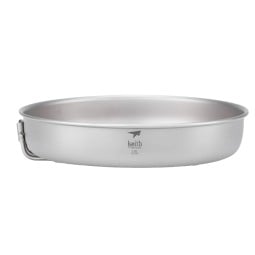 Keith Titanium Fry Pan Ti6034 Titanpfanne mit eingeklapptem Griff