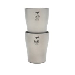 Keith Titanium Shot Glass 10 ml 2er Pack Ti9304 Titan Schnapsgläser