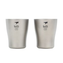 Keith Titanium Shot Glass 10 ml 2er Pack Ti9304 Titan Pinnchen